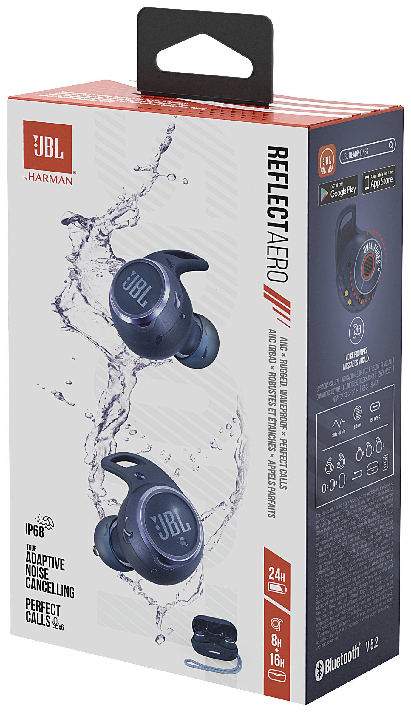 JBL REFLECT AERO BLU pour le sport Oreillette Bluetooth Stereo bleu résistant à la sueur, micro-casque-7