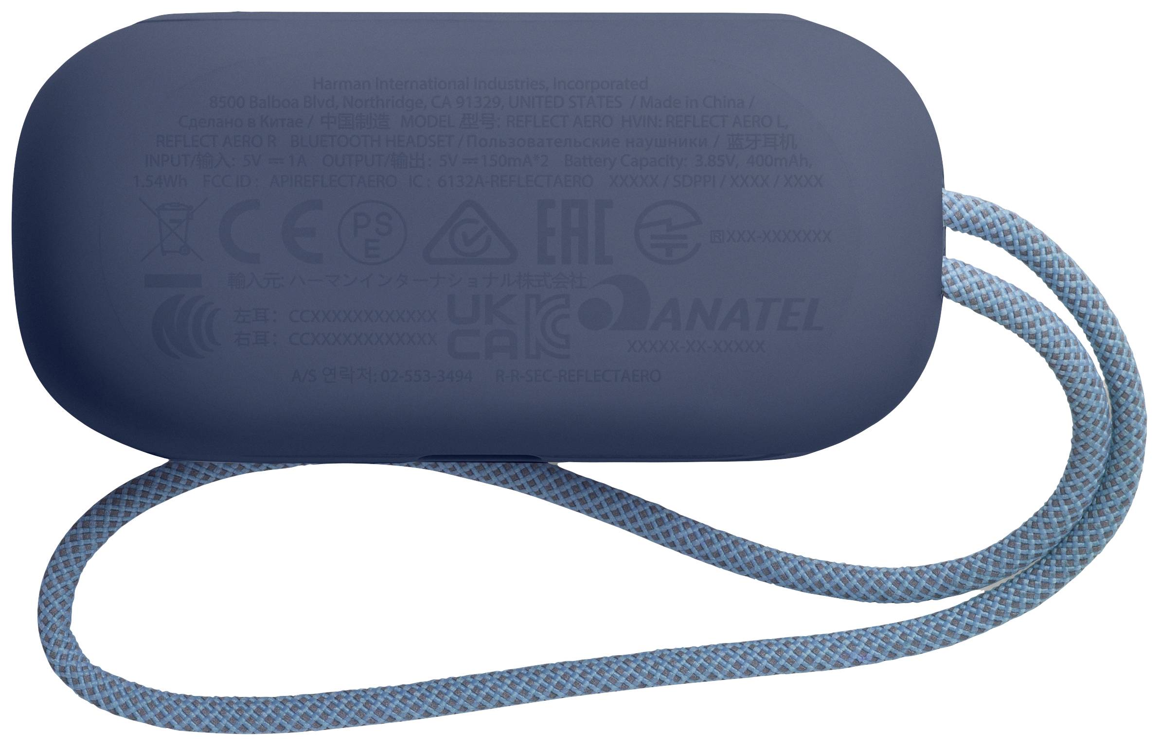 JBL REFLECT AERO BLU pour le sport Oreillette Bluetooth Stereo bleu résistant à la sueur, micro-casque-10