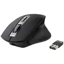 Renkforce RF-WM-300 Souris ergonomique Bluetooth, sans fil optique noir/gris 7 Boutons 2400 dpi ergonomique
