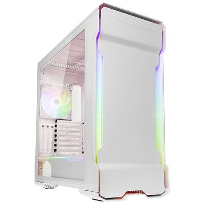 Phanteks Enthoo Evolv X Tour midi Boîtier, Boîtier gaming blanc 3 ventilateurs LED pré-installés, éclairage intégré, fen