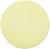 Un cercle rond et plat de couleur jaune sur un fond blanc.