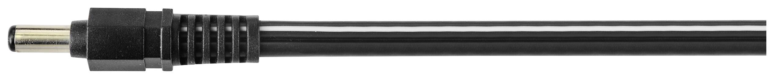 Câble HDMI noir avec connecteur visible sur fond blanc.