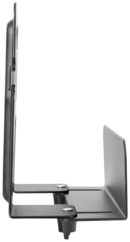 Support d'angle en métal latéral, avec deux trous de vis pour le montage. Utilisé pour la fixation sur des surfaces ou des structures.