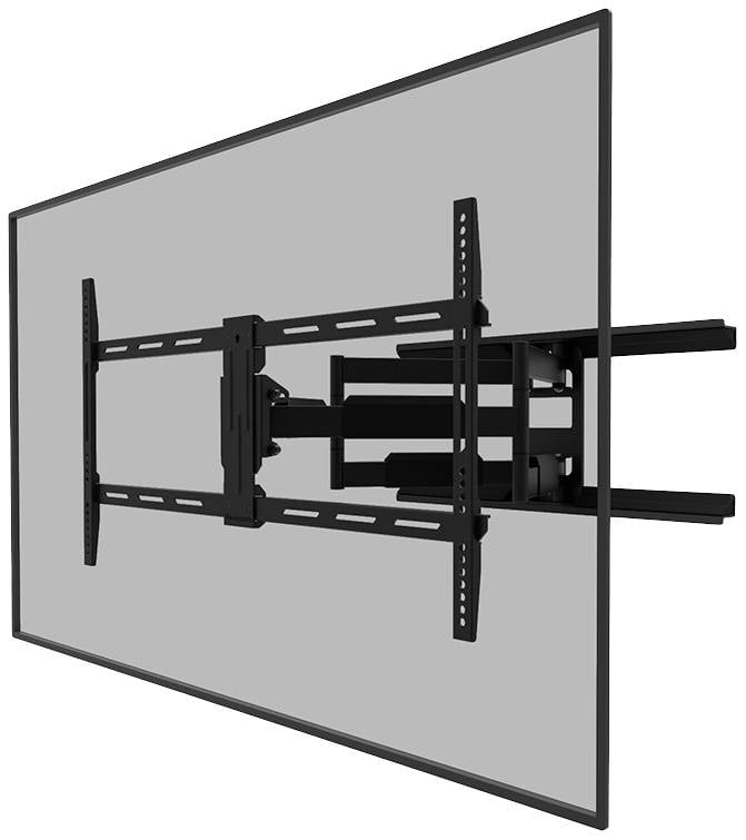 Un support mural pour téléviseurs à écran plat, orientable et inclinable, offrant une flexibilité de positionnement.