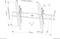 Support mural Neomounts pour écran, réglable de 100x100mm à 800x400mm, inclinaison de +12° à 0°, rotation de ±2°, hauteur 425mm, largeur 884mm.