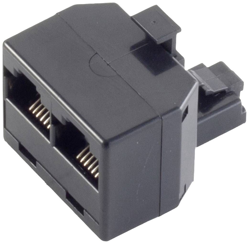 Shiverpeaks téléphone (analogique) Adaptateur [1x RJ11 mâle 6P4C - 2x RJ11 femelle 6P4C] noir-0