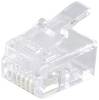 Shiverpeaks Réseau Shiverpeaks BASIC-S fiche modulaire RJ12 6 pôles, 6 contacts occupés, contacts dorés VE 10 BS72050-10 mâle, droit Nombre de pôles 6P6C transparent 10 pc(s)