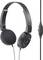 Casque audio noir over-ear avec câble et commandes intégrées, adapté pour profiter de la musique et passer des appels téléphoniques.