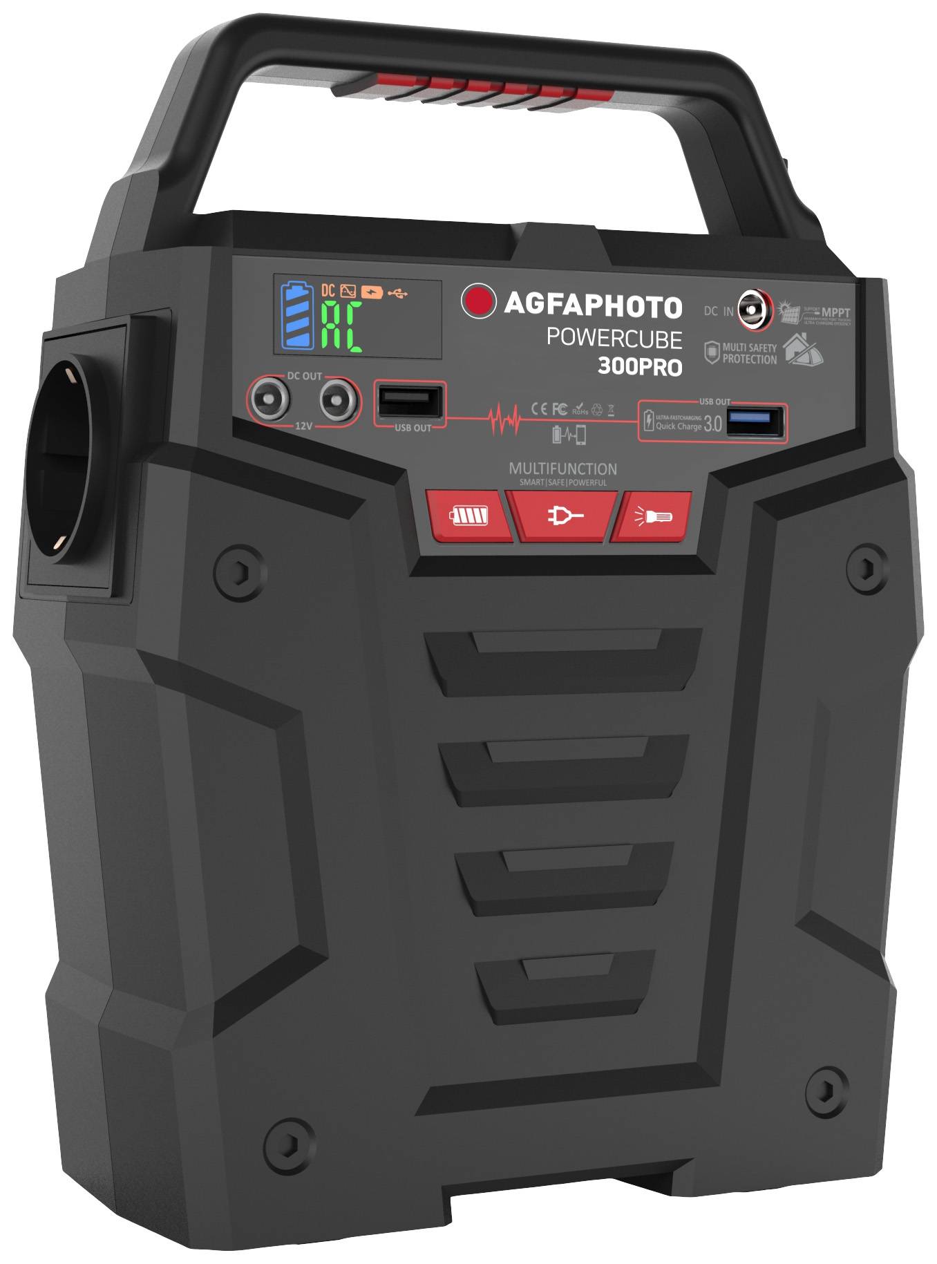 AgfaPhoto PPS300Pro Batterie externe Li-Ion noir sans régulateur de charge-0