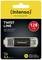 Clé USB 'Intenso' Twist Line de 128 Go, compatible avec USB-C et USB-A, 'Super Speed'. Emballage jaune et noir.
