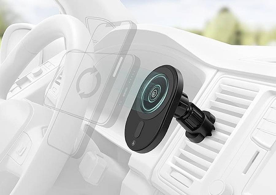 Hama Chargeur à induction MagCharge Car FC15 00187268 Sorties standard Qi noir-1