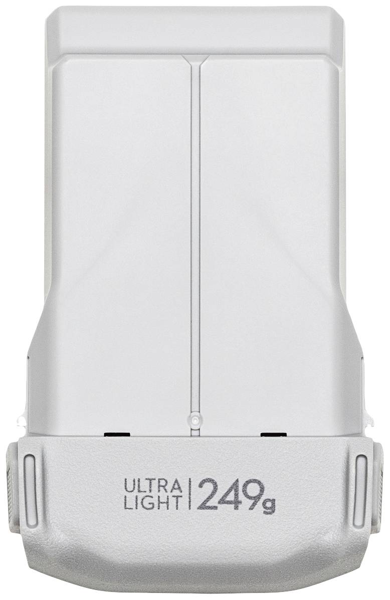 Bras de drone blanc portant l'inscription 'Ultra Light 249g', indiquant le poids léger du drone.