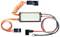 Un composant électronique doté de plusieurs câbles et connexions, probablement un élément d'un appareil ou d'un modèle télécommandé.