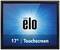 Logo 'elo' sur un fond bleu. Texte en dessous : '17" | Écran tactile'.