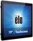 Un écran tactile de 19 pouces avec le logo 'Elo' sur un fond bleu rayonnant.