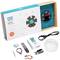 Kit Arduino Oplà IoT avec capteurs, carte, boîtier, câbles ; adapté aux projets Internet des Objets. Comprend un affichage de température.