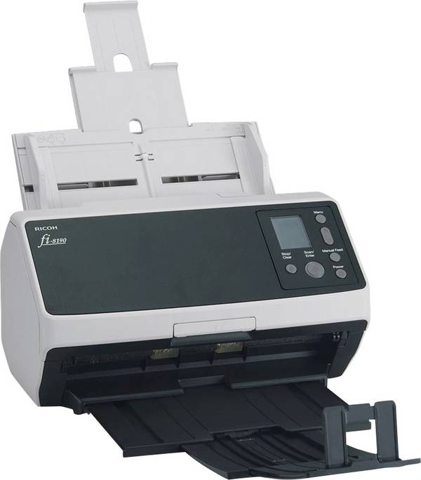 Fujitsu fi-8190 Scanner de documents  A4 600 x 600 dpi 90 pages / minute USB 3.1 (Gen 1), Gigabit-LAN (1 Gbit/s)
