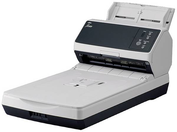 Fujitsu fi-8250 Scanner de documents  A4 600 x 600 dpi 50 pages / minute USB 3.1 (Gen 1), Gigabit-LAN (1 Gbit/s)
