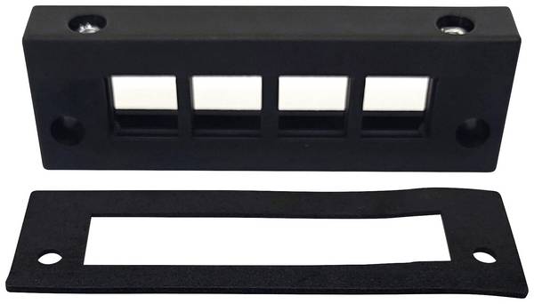 TRU COMPONENTS DVK-W4 Barrette d'entrée de câble Ø max. des bornes 16 mm Polyamide noir 1 pc(s)