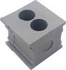 TRU COMPONENTS ELT 2/8 Passe-câbles fendu Ø max. des bornes 8 mm Elastomère gris 1 pc(s)