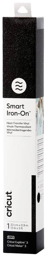 Un transfert Cricut Smart Iron-On. Contient un film qui se transfère sur les tissus à l'aide de chaleur. Compatible avec les machines de découpe Cricut.