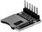 Module adaptateur MicroSD avec broches pour connexion électronique et emplacement pour carte SD pour extension de mémoire.