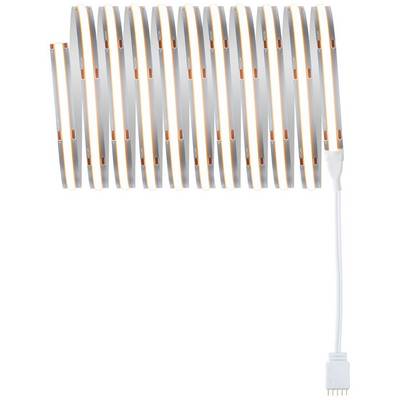 Un ruban lumineux LED déroulé avec câble de connexion, adapté à l'éclairage décoratif.