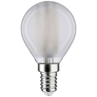 Une ampoule unique avec douille E14, surface en verre transparent et filament visible.