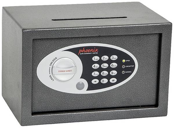 <br>  Phoenix<br>  SS0801ED<br>  VELA DEPOSIT HOME & OFFICE<br>  Coffre-fort<br>  avec fente pour billets de banque<br>  avec serrure à combinaison<br>