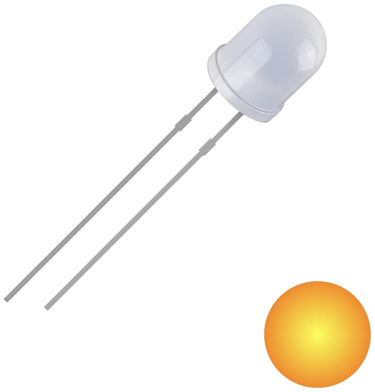 Quadrios 2111O165 LED jaune rond 3 mm 700 mcd 30 ° 20 mA 2 V
