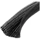 Quadrios 22CA165 22CA165 Gaine tressée noir polyester 13 à 14 mm Marchandise vendue au mètre
