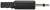 Fiche audio noir et or, jack 3,5 mm, principalement utilisée pour les écouteurs et les appareils audio.