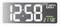 Horloge numérique affiche 12:58, taux de CO2 680 ppm, qualité de l'air 'Excellente', température 21,5°C.