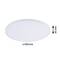Plafonnier LED rond, diamètre : 600 mm, hauteur : 65 mm.