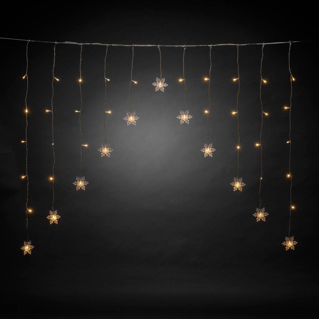 Guirlande Lumineuse 40 Stalactites LED Noël Bleu Intérieur Et Extérieur Fêtes