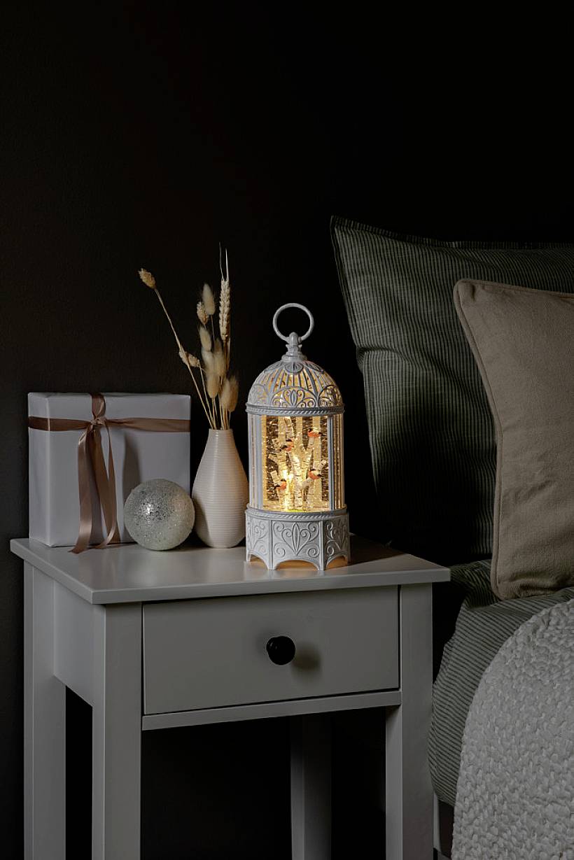 Konstsmide 4284-200 Lanterne à LED oiseau blanc chaud LED blanc rempli d'eau, minuteur-3