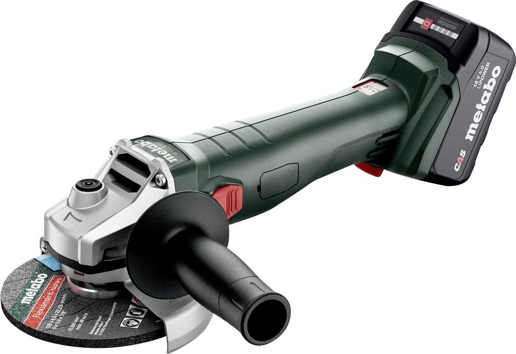 Meuleuse d'angle sans fil Metabo W 18 L 9-125 602247510 125 mm 18 V 4.0 Ah