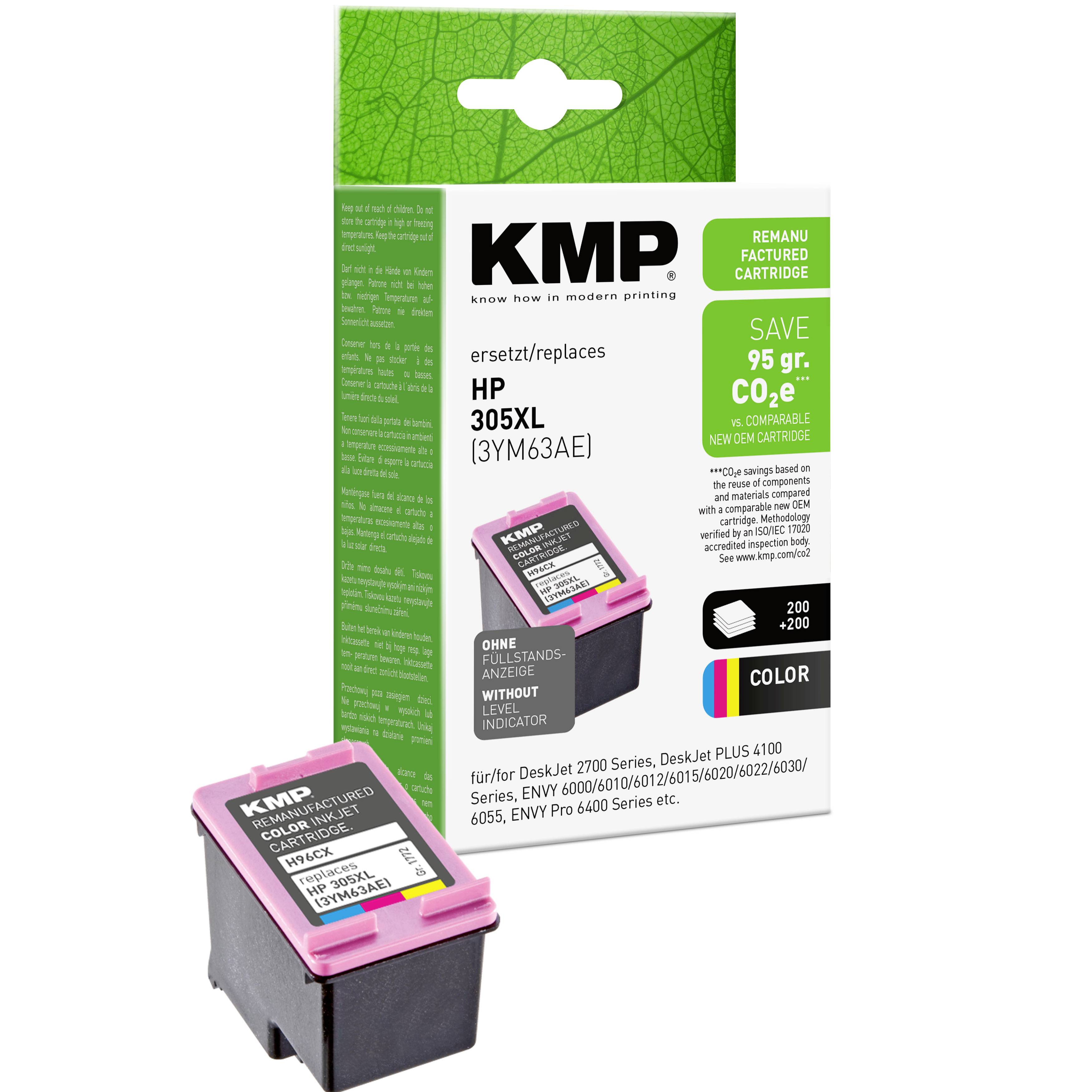 KMP Encre remplace HP 305XL, 3YM63AE compatible couleur H96CX 1772,4030
