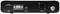 Face arrière d'un appareil audio avec connexion secteur, sortie mixage, sortie symétrique et connexion d'antenne. Avertissement de choc électrique.