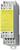 Relais industriel avec étiquette jaune, spécifications : 'Tension non symétrique 110V', '6A 250V', 'EN 50205 TYPE A'.