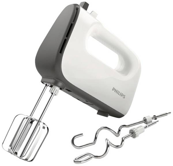 Philips Home HR3740/00 Batteur 450 W blanc-gris