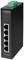 Un switch réseau noir et rectangulaire d'Edimax avec cinq ports Ethernet et un témoin lumineux vert sur le dessus.
