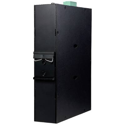 Appareil électronique noir, rectangulaire, avec un port de connexion en haut. Pourrait être destiné à des applications industrielles ou techniques.