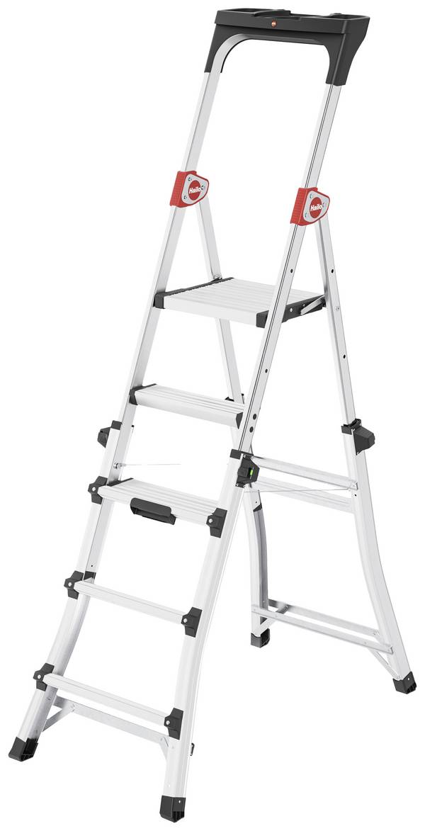Hailo  TL 100 TopLine  8450100  aluminium  Echelle télescopique    Hauteur de travail (max.): 3.09 m  argent, rouge, noir    8.8 kg