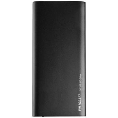 Batterie externe noire portant l'inscription 'VOLTCRAFT VC-PB PD60W' sur la face avant.