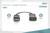 Adaptateur DisplayPort vers HDMI. À gauche : Connecteur DisplayPort. À droite : Prise HDMI de type A. En haut : Nom du produit et marque.