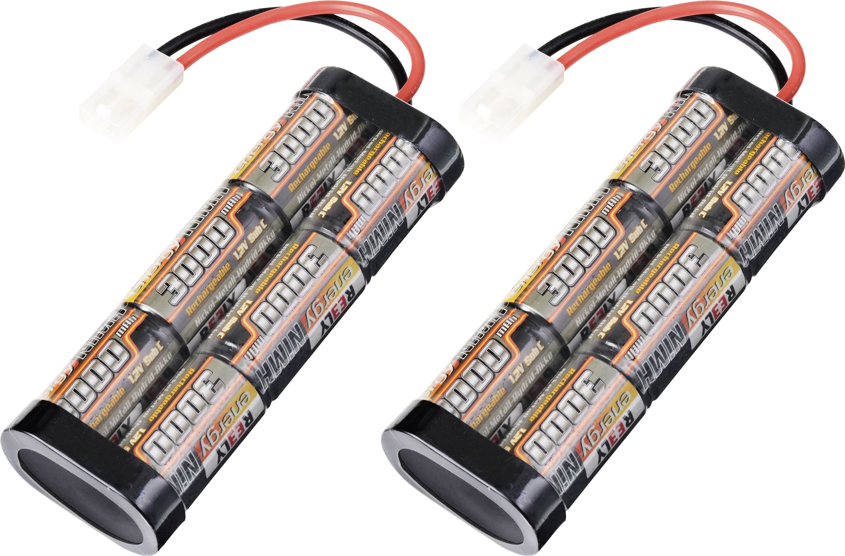 Reely Pack de batterie (NiMh) 7.2 V 3000 mAh Nombre de cellules: 6 stick Tamiya 2 pc(s)