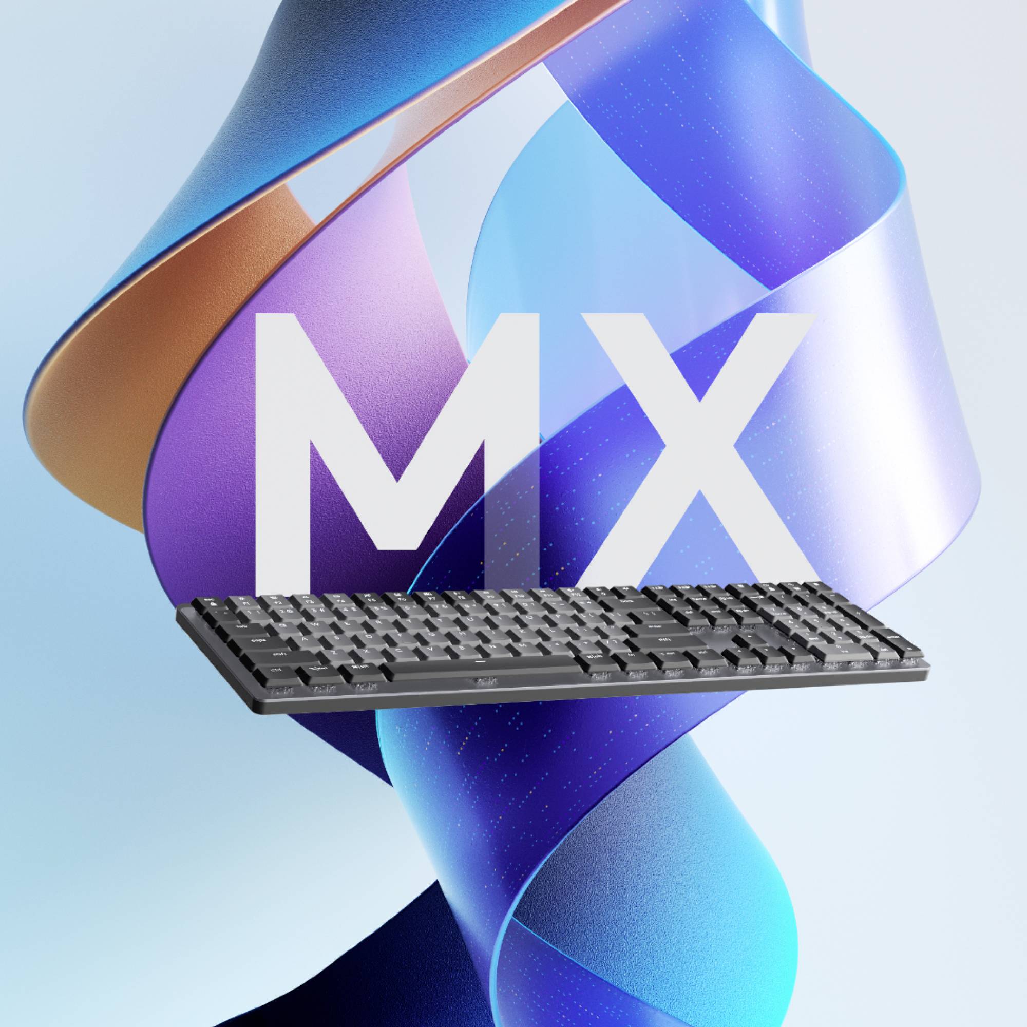 Clavier avec un motif transparent en arrière-plan. Représentation technologique au design moderne et esthétique.