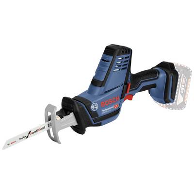 Scie sabre Bosch Professional, bleu et noir, avec une longue lame de scie. Adaptée pour couper le bois et le métal.