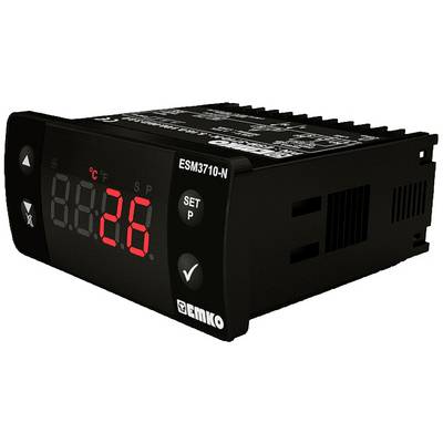 Régulateur de température numérique avec affichage LED indiquant 26 degrés Celsius. Touches de réglage du dispositif à proximité.